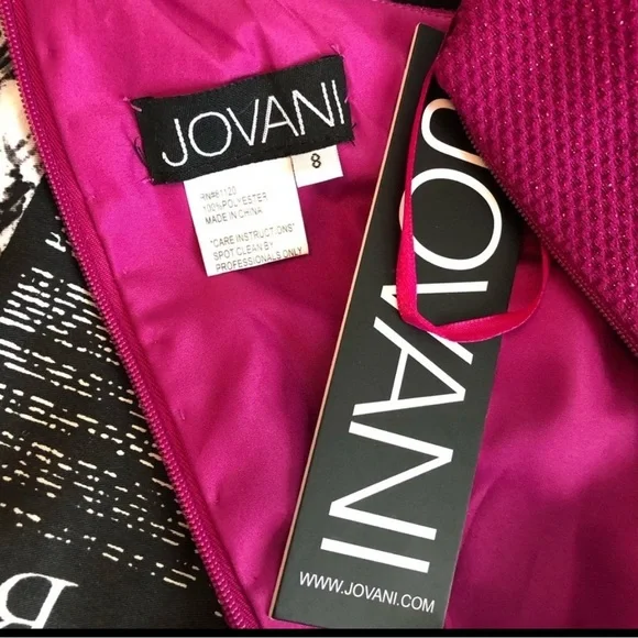 JOVANI SZ 8
FUCHSIA SHIMMER
ONE SHOULDER
FORMAL COCKTAIL
DRESS WITH POCKETS New - Picture 5 of 10